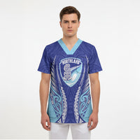 Northland 2026 Rugby Custom Scrub Top NZ Maori Silver Fern