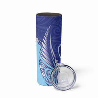Northland 2026 Rugby Custom Skinny Tumbler NZ Maori Silver Fern LT14 - Polynesian Pride