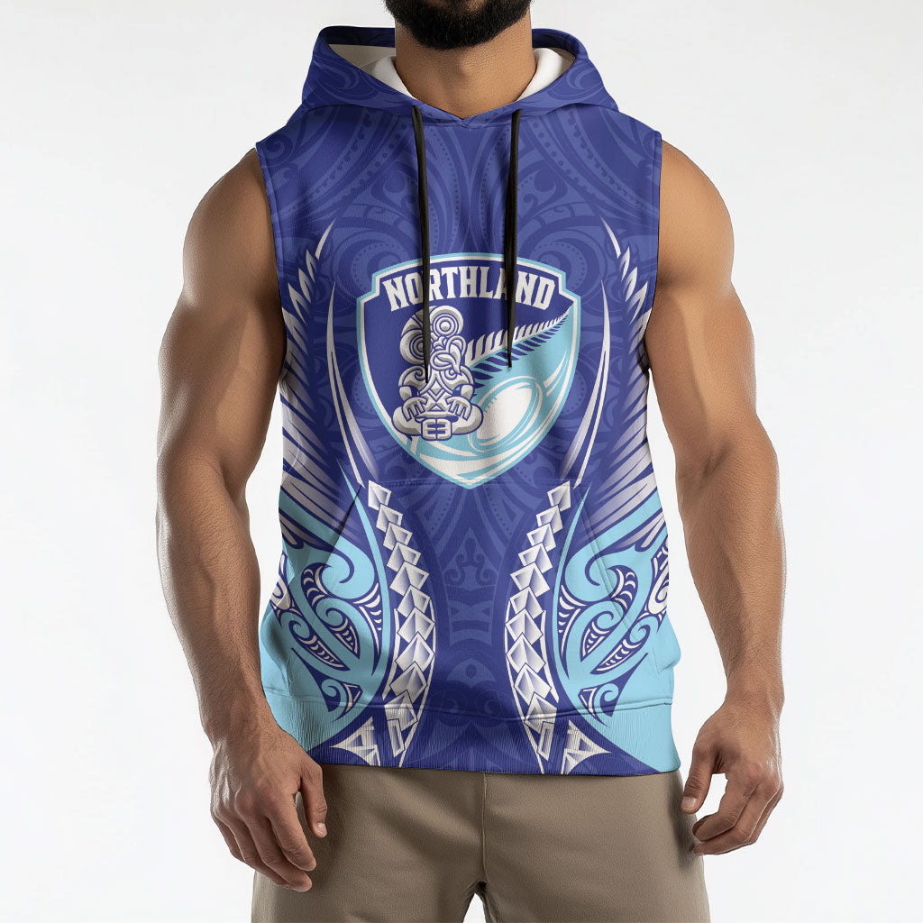 Northland 2026 Rugby Custom Sleeveless Hoodie NZ Maori Silver Fern