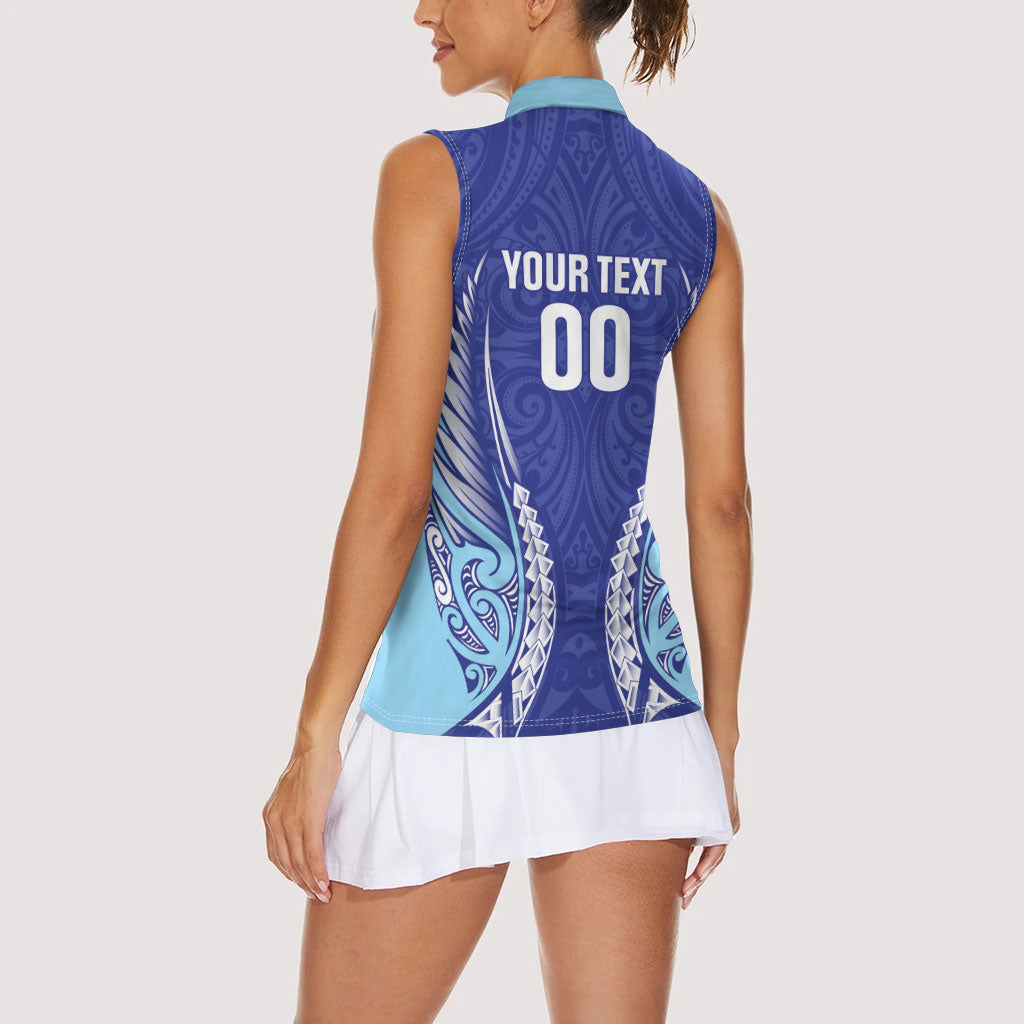 Northland 2026 Rugby Custom Women Sleeveless Polo Shirt NZ Maori Silver Fern LT14 - Polynesian Pride