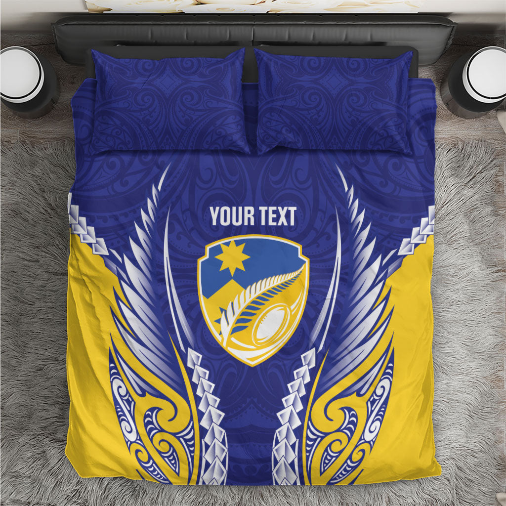 Otago 2026 Rugby Custom Bedding Set NZ Maori Silver Fern