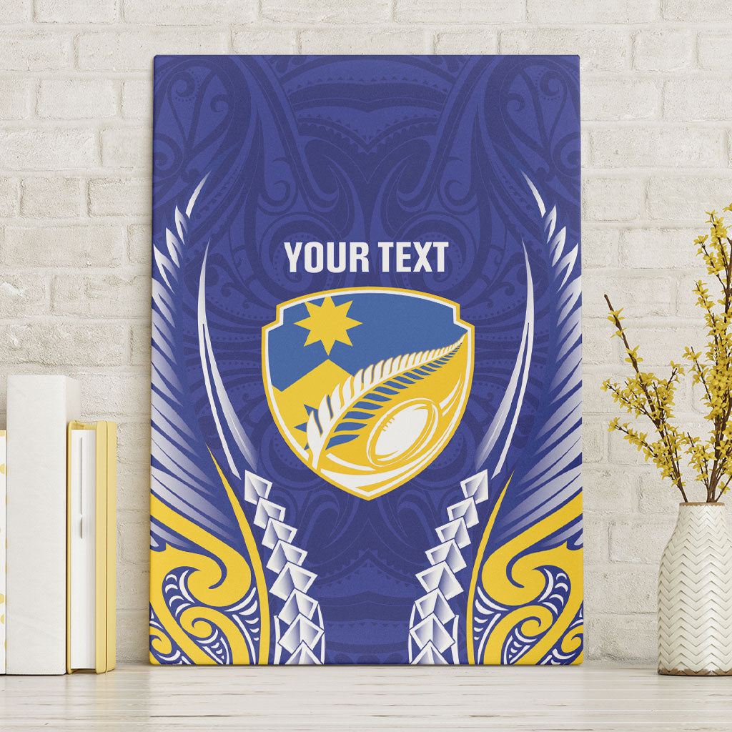 Otago 2026 Rugby Custom Canvas Wall Art NZ Maori Silver Fern