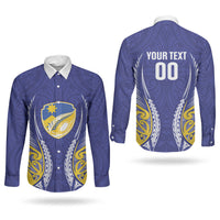 Otago 2026 Rugby Custom Couples Matching Summer Maxi Dress and Long Sleeve Button Shirt NZ Maori Silver Fern LT14 - Polynesian Pride