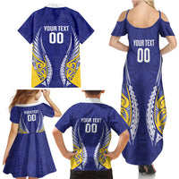 Otago 2026 Rugby Custom Family Matching Summer Maxi Dress and Hawaiian Shirt NZ Maori Silver Fern