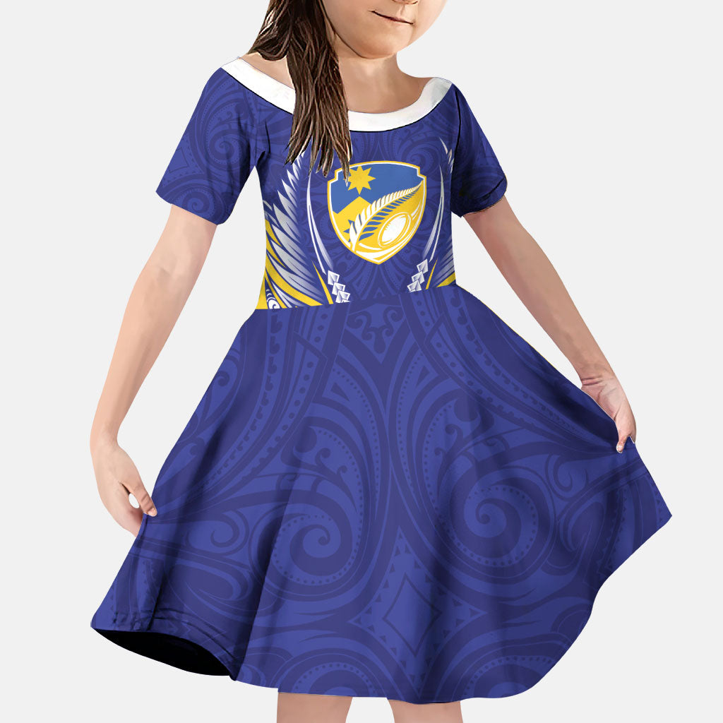 Otago 2026 Rugby Custom Family Matching Tank Maxi Dress and Hawaiian Shirt NZ Maori Silver Fern