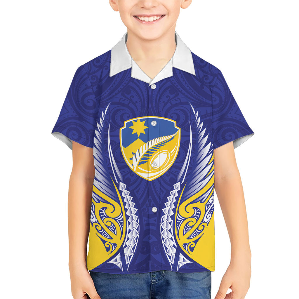 Otago 2026 Rugby Custom Family Matching Tank Maxi Dress and Hawaiian Shirt NZ Maori Silver Fern