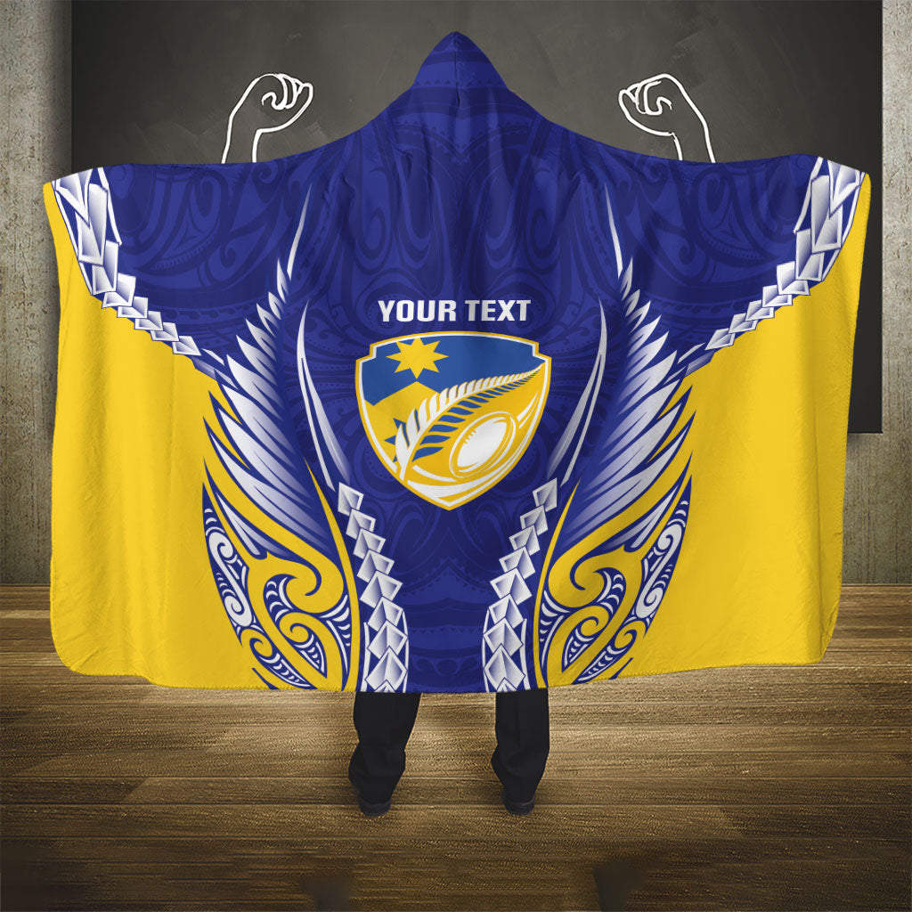 Otago 2026 Rugby Custom Hooded Blanket NZ Maori Silver Fern
