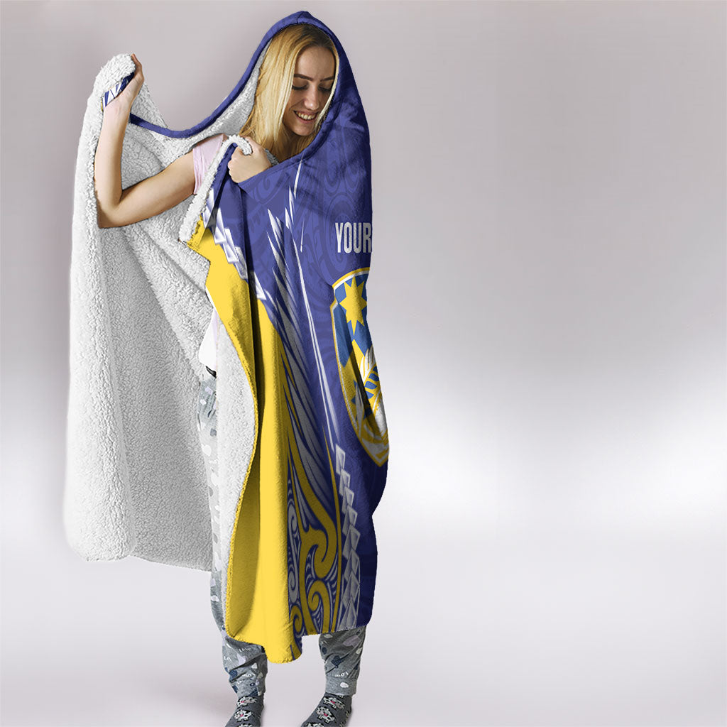Otago 2026 Rugby Custom Hooded Blanket NZ Maori Silver Fern