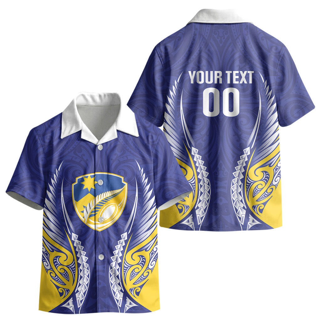 Otago 2026 Rugby Custom Kid Hawaiian Shirt NZ Maori Silver Fern LT14 - Polynesian Pride