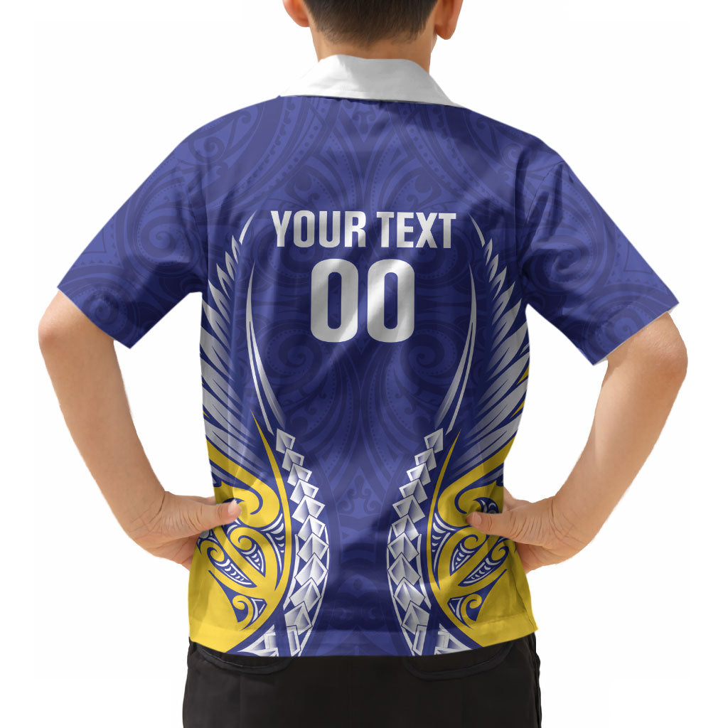 Otago 2026 Rugby Custom Kid Hawaiian Shirt NZ Maori Silver Fern LT14 - Polynesian Pride