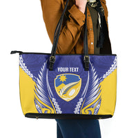 Otago 2026 Rugby Custom Leather Tote Bag NZ Maori Silver Fern LT14 - Polynesian Pride
