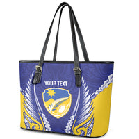 Otago 2026 Rugby Custom Leather Tote Bag NZ Maori Silver Fern LT14 - Polynesian Pride