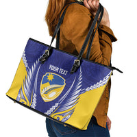 Otago 2026 Rugby Custom Leather Tote Bag NZ Maori Silver Fern LT14 - Polynesian Pride