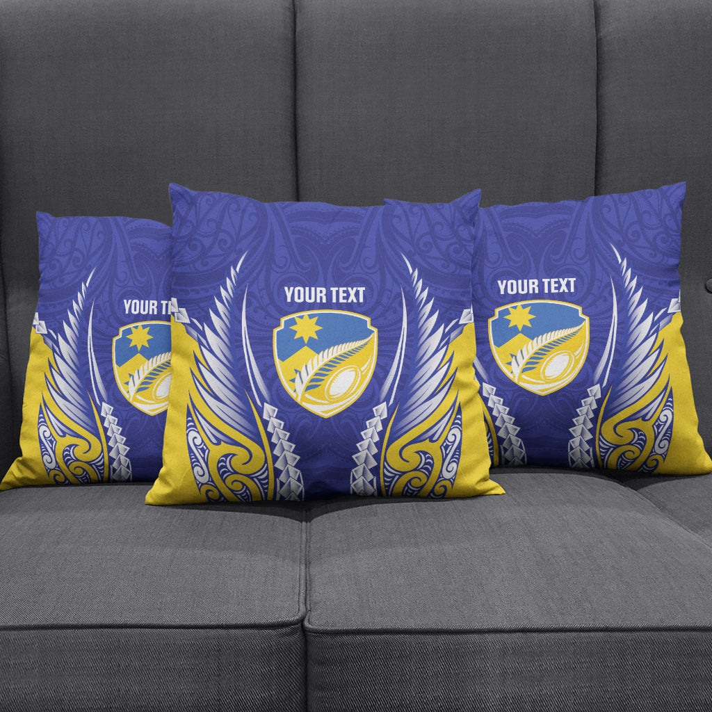 Otago 2026 Rugby Custom Pillow Cover NZ Maori Silver Fern