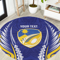 Otago 2026 Rugby Custom Round Carpet NZ Maori Silver Fern
