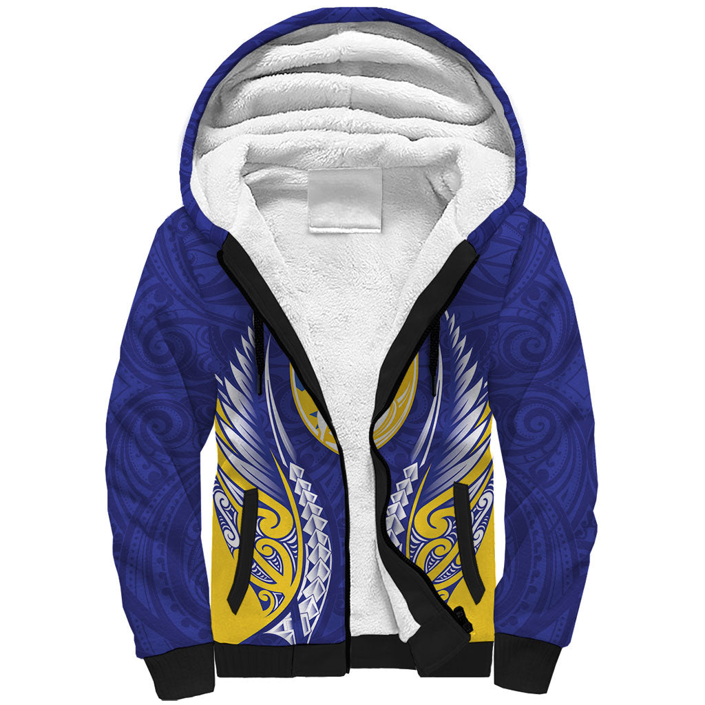 Otago 2026 Rugby Custom Sherpa Hoodie NZ Maori Silver Fern