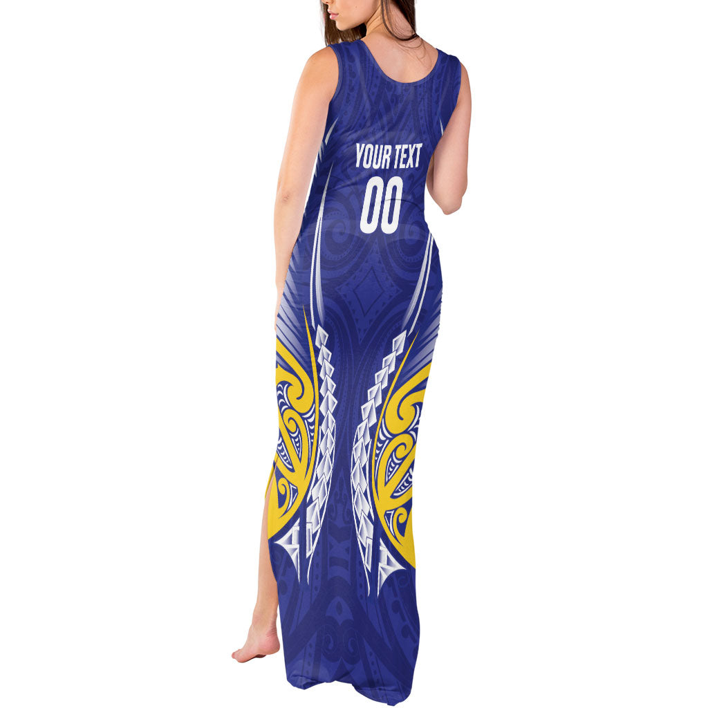 Otago 2026 Rugby Custom Tank Maxi Dress NZ Maori Silver Fern