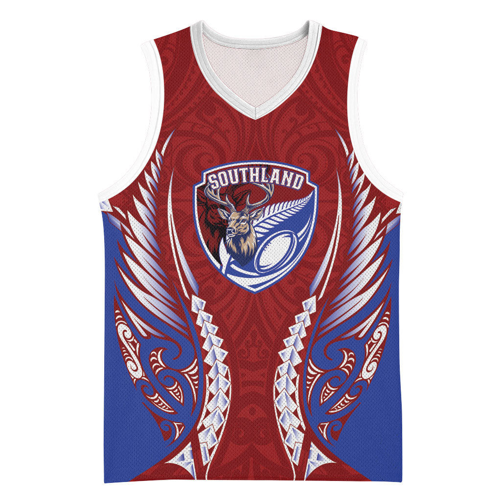 Southland 2026 Rugby Custom Basketball Jersey NZ Maori Silver Fern