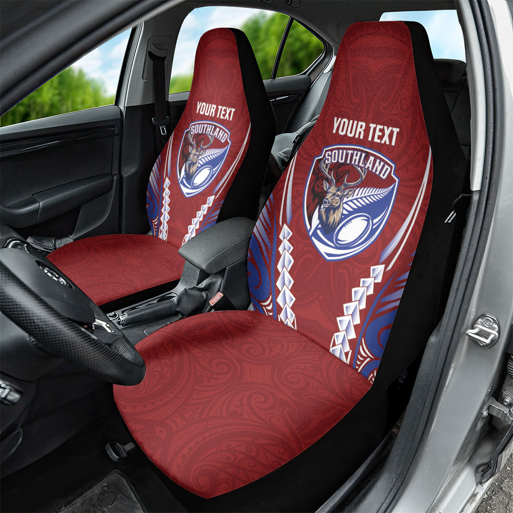 Southland 2026 Rugby Custom Car Seat Cover NZ Maori Silver Fern