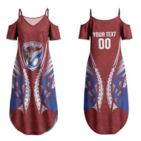 Southland 2026 Rugby Custom Couples Matching Summer Maxi Dress and Hawaiian Shirt NZ Maori Silver Fern LT14 - Polynesian Pride