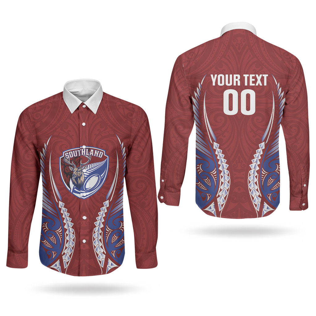 Southland 2026 Rugby Custom Couples Matching Tank Maxi Dress and Long Sleeve Button Shirt NZ Maori Silver Fern LT14 - Polynesian Pride