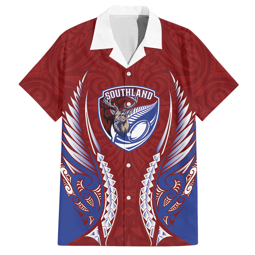 Southland 2026 Rugby Custom Hawaiian Shirt NZ Maori Silver Fern