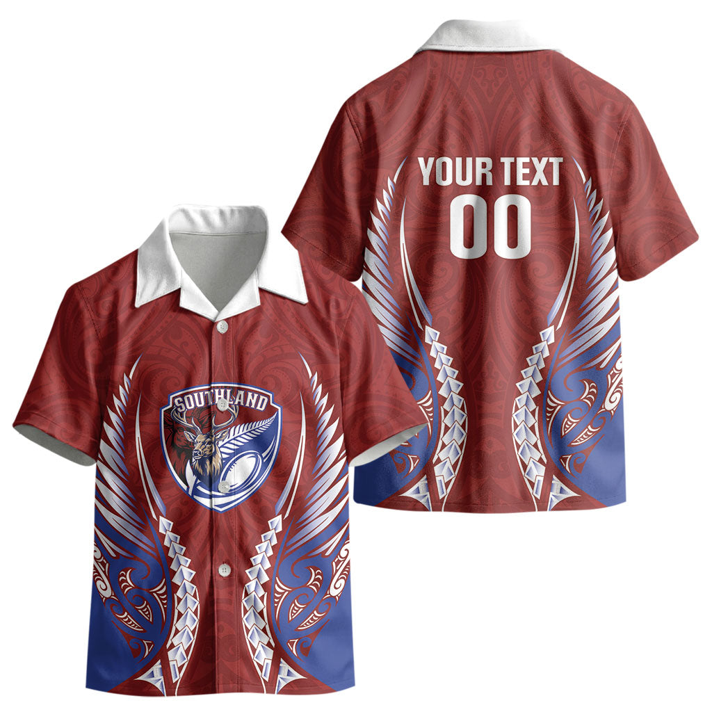 Southland 2026 Rugby Custom Kid Hawaiian Shirt NZ Maori Silver Fern LT14 - Polynesian Pride