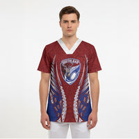 Southland 2026 Rugby Custom Scrub Top NZ Maori Silver Fern