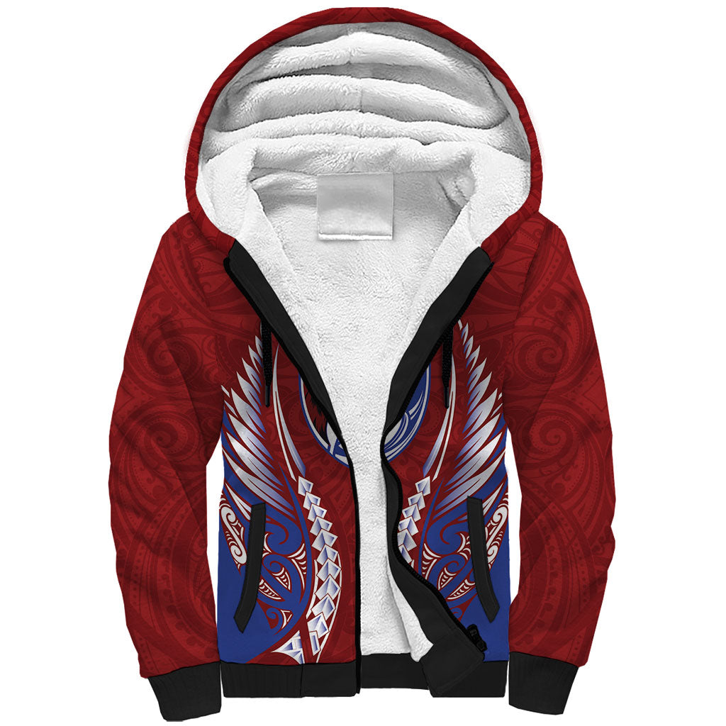 Southland 2026 Rugby Custom Sherpa Hoodie NZ Maori Silver Fern