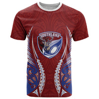 Southland 2026 Rugby Custom T Shirt NZ Maori Silver Fern