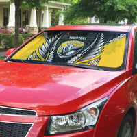 Taranaki 2026 Rugby Custom Auto Sun Shade NZ Maori Silver Fern