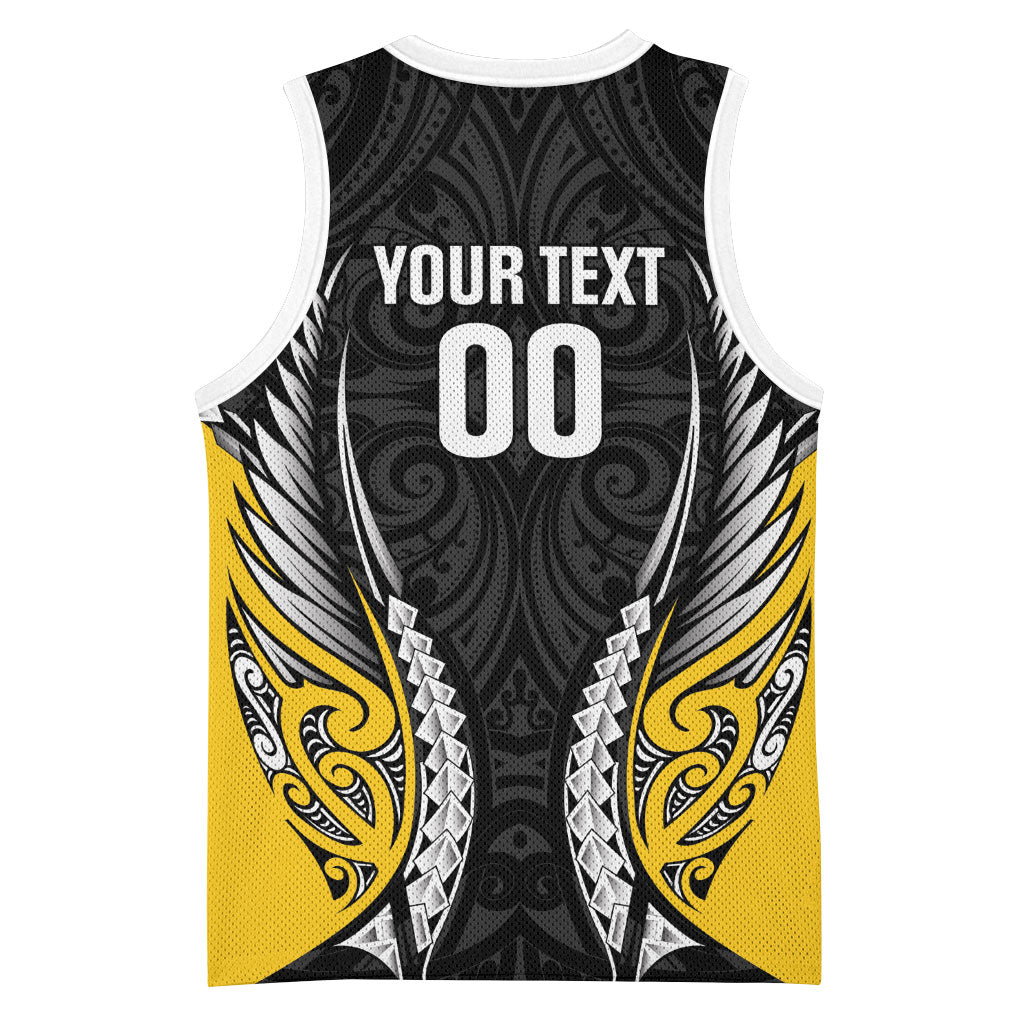 Taranaki 2026 Rugby Custom Basketball Jersey NZ Maori Silver Fern