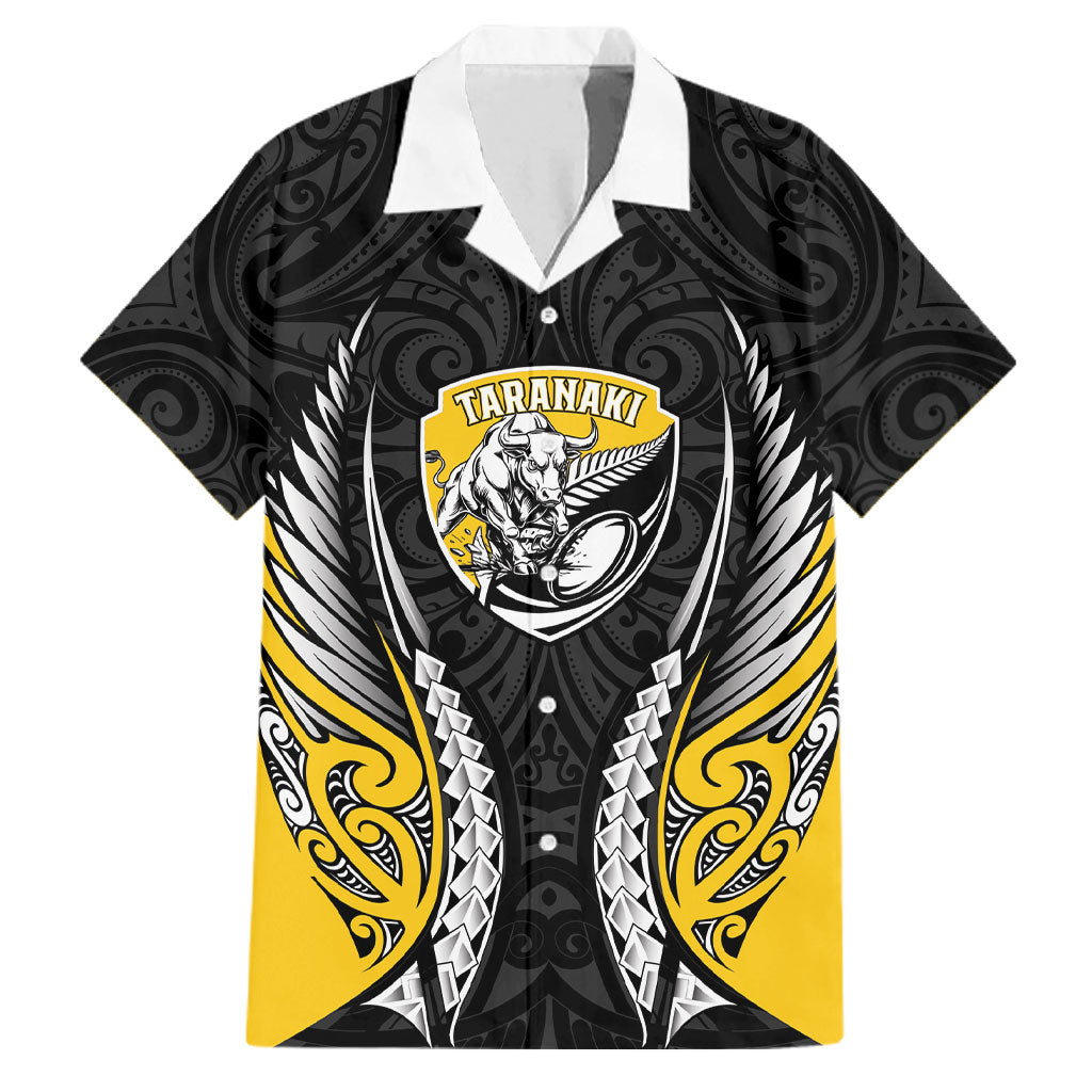 Taranaki 2026 Rugby Custom Family Matching Short Sleeve Bodycon Dress and Hawaiian Shirt NZ Maori Silver Fern