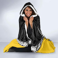 Taranaki 2026 Rugby Custom Hooded Blanket NZ Maori Silver Fern LT14 - Polynesian Pride