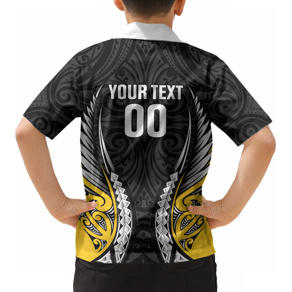 Taranaki 2026 Rugby Custom Kid Hawaiian Shirt NZ Maori Silver Fern LT14 - Polynesian Pride
