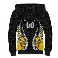 Taranaki 2026 Rugby Custom Sherpa Hoodie NZ Maori Silver Fern