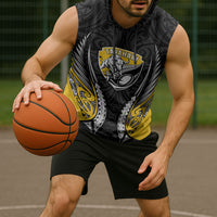 Taranaki 2026 Rugby Custom Sleeveless Hoodie NZ Maori Silver Fern