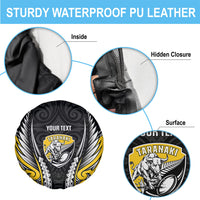 Taranaki 2026 Rugby Custom Spare Tire Cover NZ Maori Silver Fern