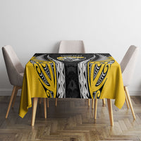 Taranaki 2026 Rugby Custom Tablecloth NZ Maori Silver Fern