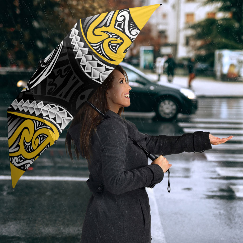 Taranaki 2026 Rugby Custom Umbrella NZ Maori Silver Fern