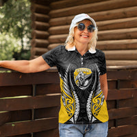 Taranaki 2026 Rugby Custom Women Polo Shirt NZ Maori Silver Fern