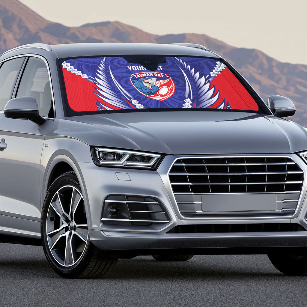 Tasman Bay 2026 Rugby Custom Auto Sun Shade NZ Maori Silver Fern