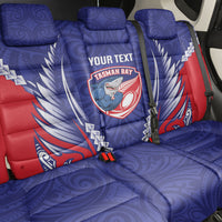 Tasman Bay 2026 Rugby Custom Back Car Seat Cover NZ Maori Silver Fern