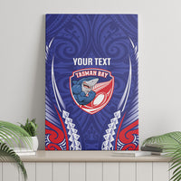 Tasman Bay 2026 Rugby Custom Canvas Wall Art NZ Maori Silver Fern