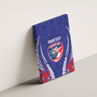 Tasman Bay 2026 Rugby Custom Canvas Wall Art NZ Maori Silver Fern