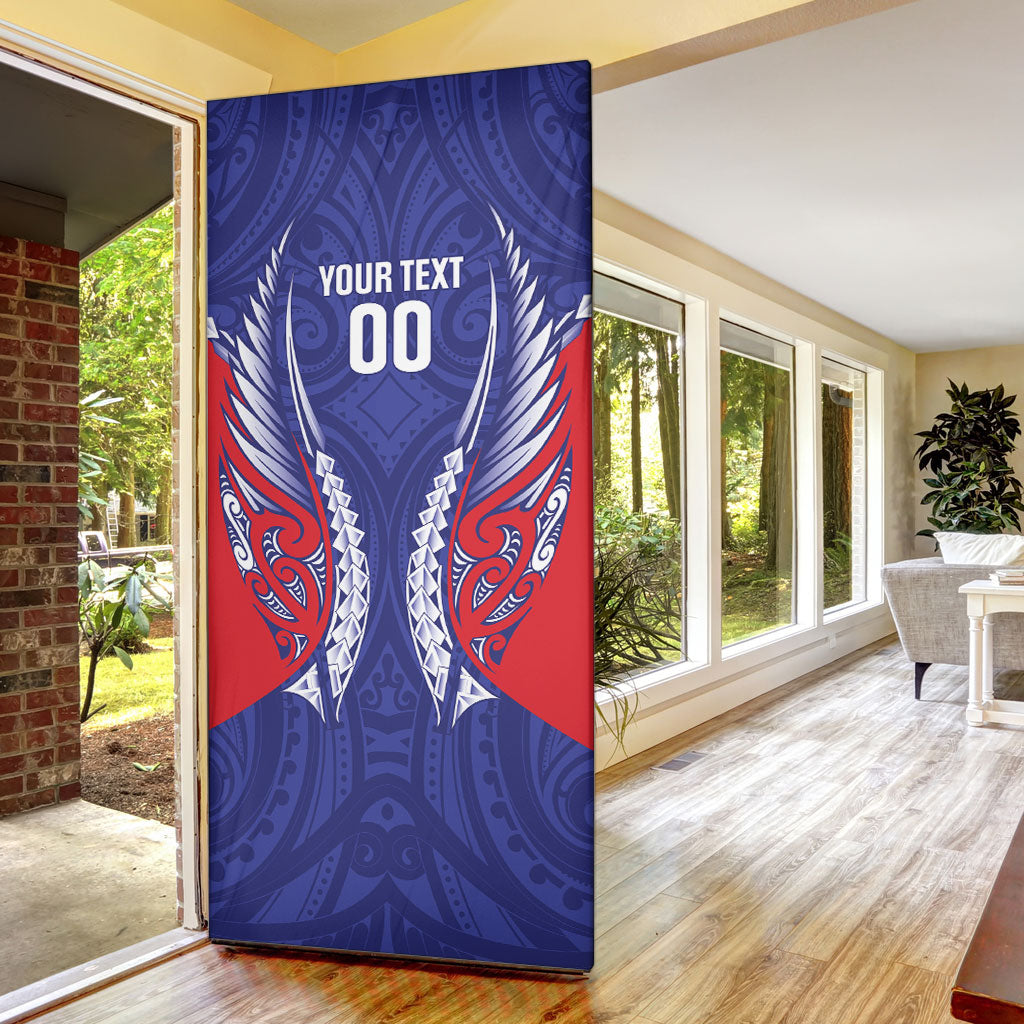 Tasman Bay 2026 Rugby Custom Door Cover NZ Maori Silver Fern