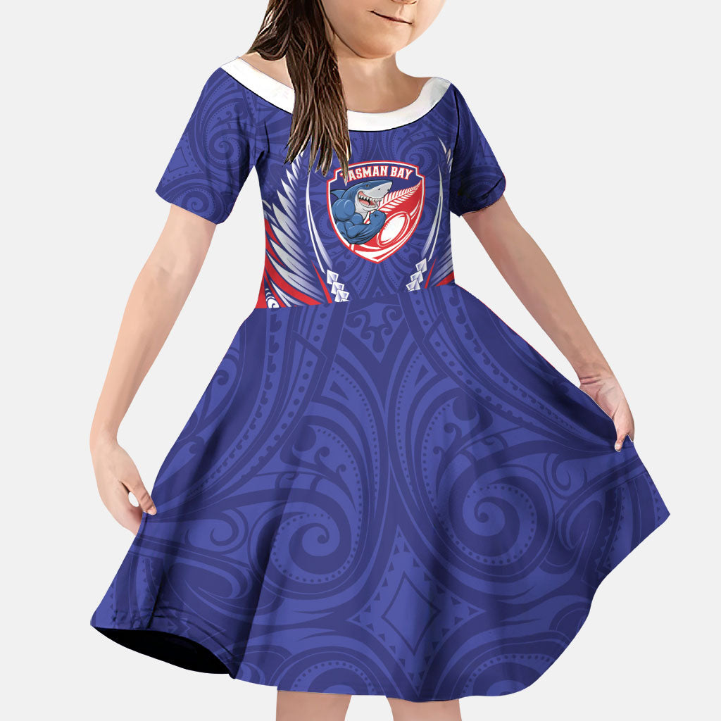 Tasman Bay 2026 Rugby Custom Family Matching Mermaid Dress and Hawaiian Shirt NZ Maori Silver Fern