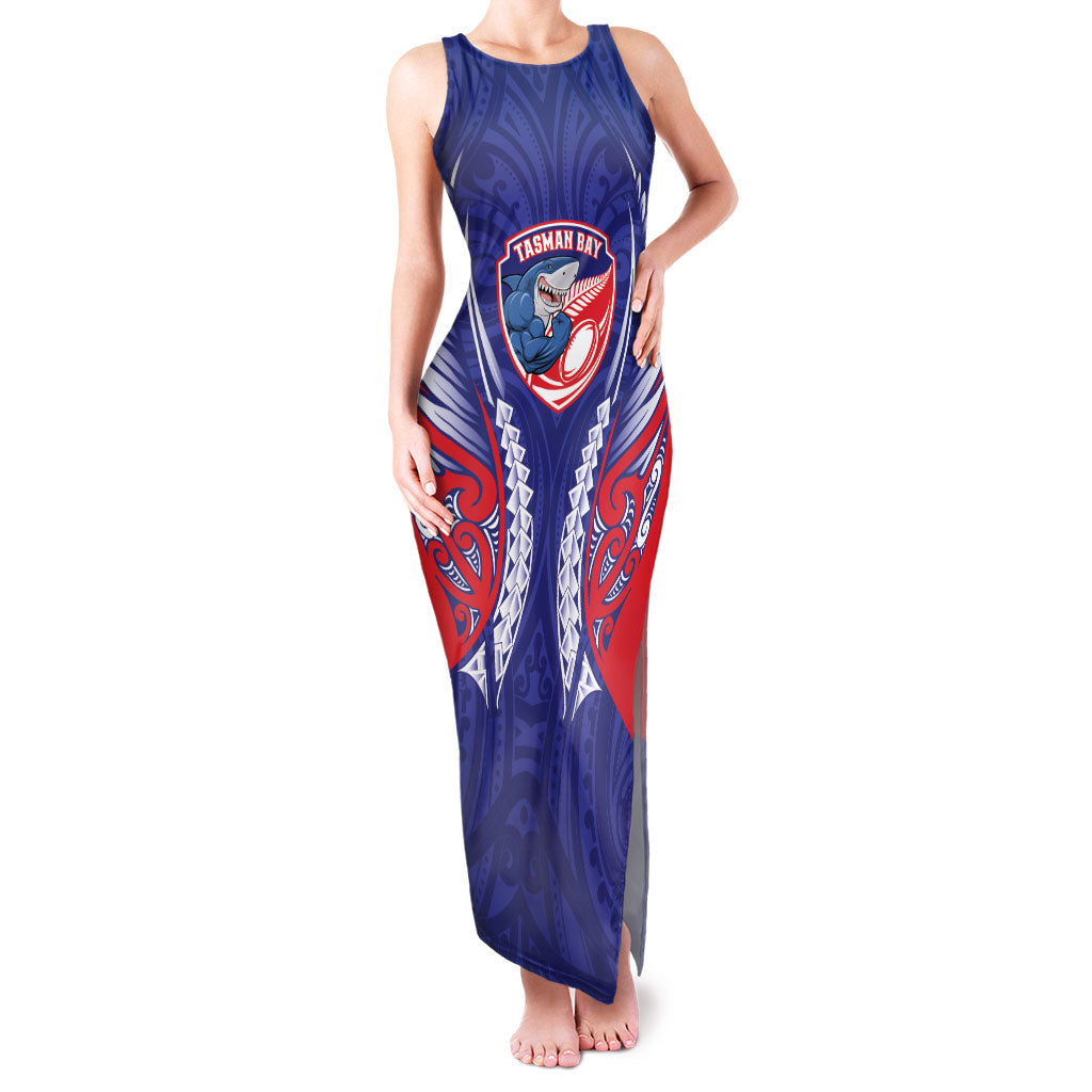 Tasman Bay 2026 Rugby Custom Family Matching Tank Maxi Dress and Hawaiian Shirt NZ Maori Silver Fern