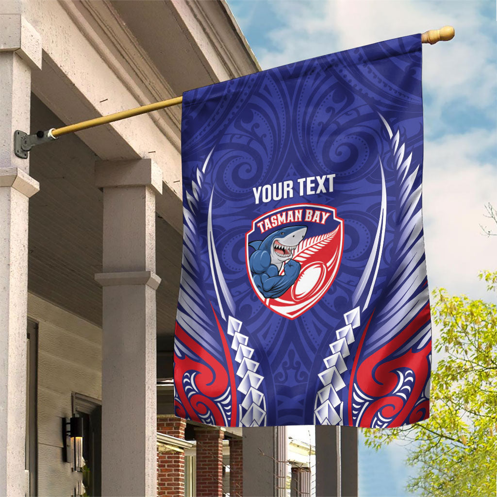 Tasman Bay 2026 Rugby Custom Garden Flag NZ Maori Silver Fern LT14 House Flag Blue - Polynesian Pride