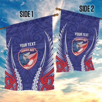 Tasman Bay 2026 Rugby Custom Garden Flag NZ Maori Silver Fern